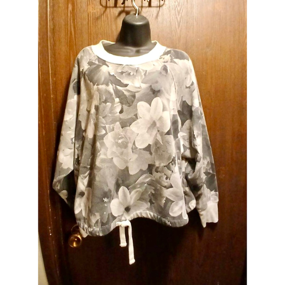 Old Navy Active Floral Print Dolman Sleeve Sweatshirt - Size L - JC344 - Picture 8 of 9